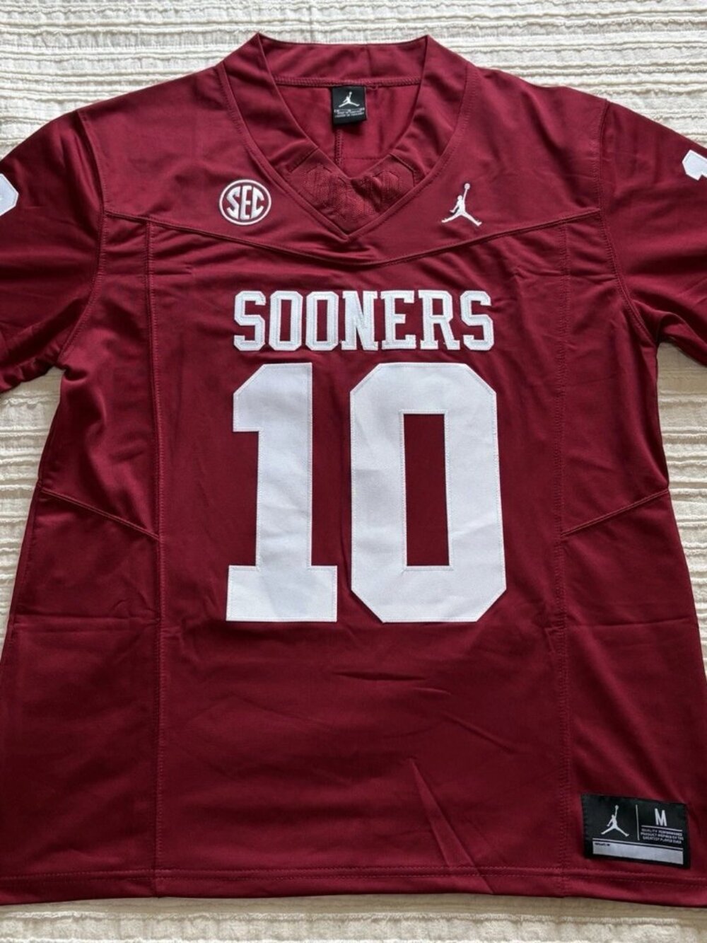 John Mateer Vapor Stitched Red Jersey Crimson